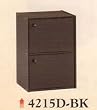 NEW 2 LEVEL WOODEN CABINET W, DOORS IN BLACK FINISH
