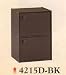 NEW 2 LEVEL WOODEN CABINET W, DOORS IN BLACK FINISH