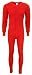 image and picture of Indera - Mens Tall Long Sleeve Union Suit, Red, 865