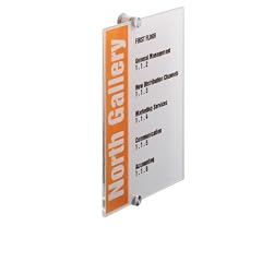 Durable 482519 T�rschild Crystal Sign, 210 x 297 mm (A4), Acryl