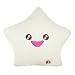 Amico Smile Star Design Color Changing LED Light Toss Thrown Pillow White