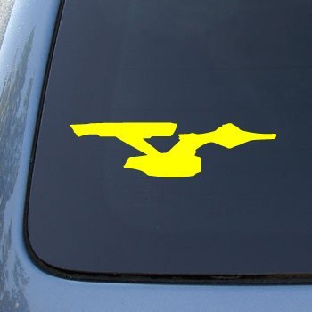  ENTERPRISE 2 - Star Trek - Vinyl Decal Sticker #A1395 | Vinyl Color: Yellow