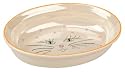 Pearls for Paws Kitty with Hearts Cream Food Bowl - 4 Bowls