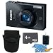 Canon PowerShot ELPH 520 HS Black 10.1 MP CMOS Digital Camera 12x Zoom 4 GB Bundle