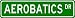 AEROBATICS Street Sign - Sport Sign - High Quality Aluminum Street Sign
