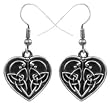 Celtic Heart Earrings - Pewter- 0.75'' Height