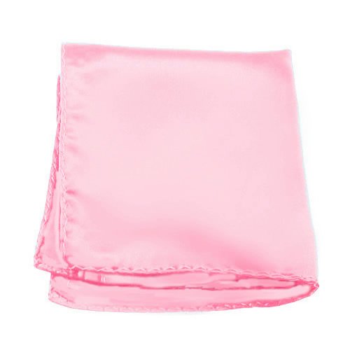 Solid Color Pocket Square by Jacob Alexander - Carnation Pink