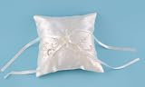 Ivory embellished ring cushion