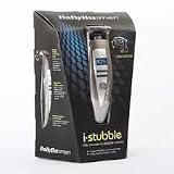 Babyliss 7890U i-Stubble LCD Display Hair Trimmer for Men Grey