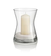 Clear Hurricane Candle Holder