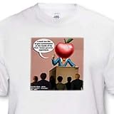  : Londons Times Funny Science Cartoons - Fruit-Human Genome Experiment Gone Bad - T-Shirts