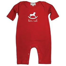 Pudding 100% Organic Cotton Babygrow - Let's Rock Design