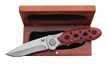 Liner Lock Knife with wood handle