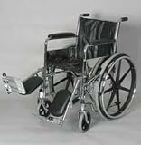 JAC Healthcare P5065 16 Inch Fixed Full Arm Wheelchair with Elevating Leg Rest