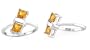 Princess Cut Citrine Ring Sterling Silver