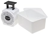 Salter 16-Ounce Food Scale with Storage Container and Lid, White