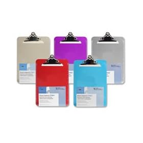 Transparent Plastic Clipboard, 6"x9", Clear (SPR01858) Category: Clipboards