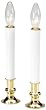 Darice 6424-00 Battery Candle Lamp with Brass Plated Metal Base