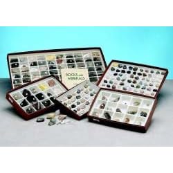 Rocks and Minerals of the U.S. Deluxe Collection, 100 pieces. by American Educational Products