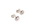 Cz Stud Earrings - Bezel Set in Sterling Silver - Cubic Zirconia Earrings