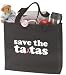Save The Ta-Tas Breast Cancer Awareness Tote Bag