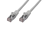 315YKWodJNL. SL160  BIGtec 15m CAT.7 Ethernet LAN Patchkabel Gigabit Netzwerkkabel Patch Kabel grau Kupferkabel (RJ45, Cat 7, S/FTP PIMF, 1000 Mbit/s) 2 x RJ45 Stecker ideal für Switch , DSL Verbindungen , Patchfelder , Patchpanel , Router , Modem , Access Point und andere Geräte mit RJ45 Anschluß ,CAT Kabel KAT Kabel CAT7 CAT 7
