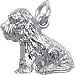 cocker spaniel - Dog: Cocker Spaniel, 14K White Gold Charm by Rembrandt Charms