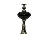 IMAGE OF UTC 70715 Black Ceramic Vase with Metallic Finish