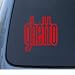 GHETTO - Car, Truck, Notebook, Vinyl Decal Sticker #1268 | Vinyl Color: Red