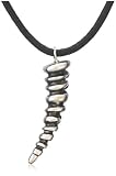 Sterling Silver Textured  Horn-Shaped Pendant by Catherine M. Zadeh, 24