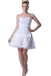 Lace Beaded Satin/Silk Thigh Length Evening Dress/Mini Dress 