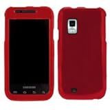 Red Rubberized Protective Shield for Samsung i500 Fascinate / Galaxy S