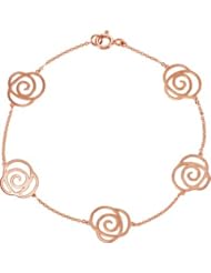 Jewelplus Floral Design Bracelet 14K Rose Bracelet