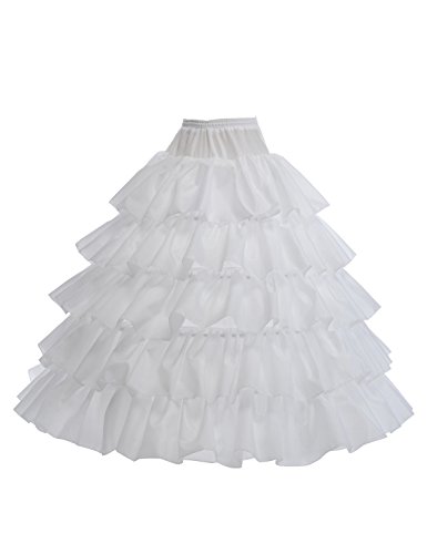 Remedios 4 Bone Nylon Full Length Ball Gown Petticoat/Underskirt/Crinoline