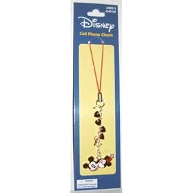 Disney Mickey & Minnie Mouse w/ Hearts Cell Phone Charm