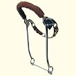Braided Leather Nose Hackamore Bit