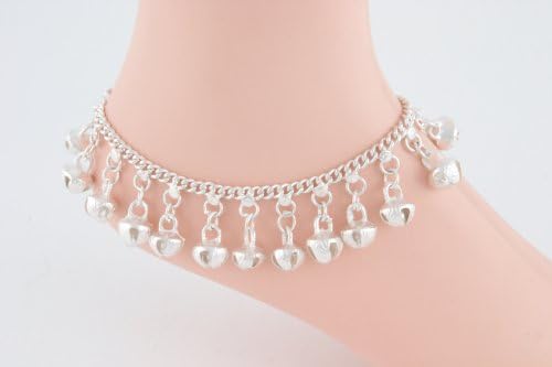 Silver Anklet with Large Bells