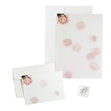 Rose Petals Wedding Invitation and Response Card Kit - Pink/ White
