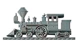 46 Locomotive Weathervane Gold-Bronze