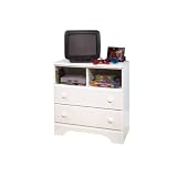 Starlight White 2- Drawer/Cubby Chest