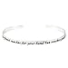 Sterling Silver "A True Friend Reaches For Your Hand But Touches Your Heart" Cuff Bracelet