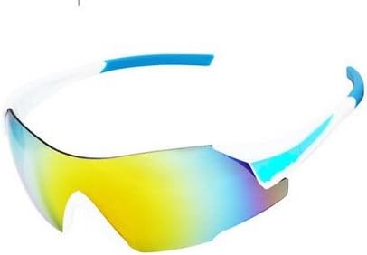 DPPS Polarized Sports Sunglasses for Men Women Cycling Running Glasses light blue