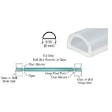CRL Translucent Silicone Bulb Seal - 98 in long