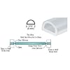 CRL Translucent Silicone Bulb Seal - 98 in long