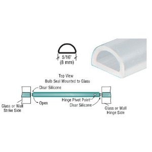 CRL Translucent Silicone Bulb Seal - 98 in long