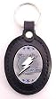 Tampa Bay Lightning Large Leather & Pewter Team Key Fob - NHL Hockey Fan Shop Sports Team Merchandise