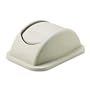 Rubbermaid Commercial Rectangular Free-Swinging Plastic Lids, Beige (306600BG)