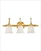 3 Light Bath Bar - Polished Brass Finish : GL764 Glass Sold Separately