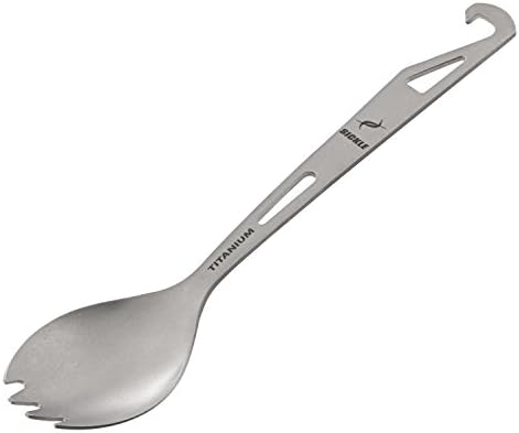 Sickle Titanium Spork with Lifetime Warranty and Built-In Bottle Opener (4-Pack)