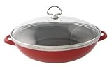 Chantal 3 1/4 Quart Party Pan, Glossy Cinnabar